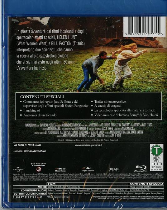 Twister di Jan De Bont - Blu-ray - 2