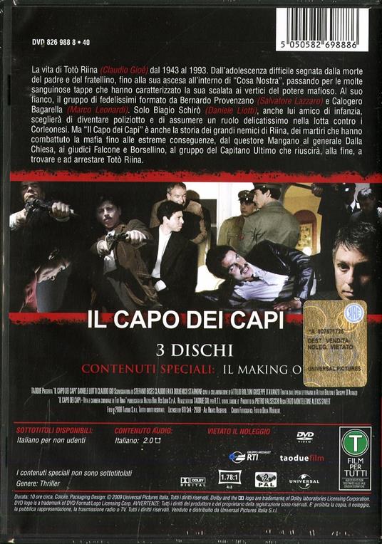 Il capo dei capi (3 DVD) - DVD - Film di Enzo Monteleone , Alexis Sweet  Drammatico | laFeltrinelli