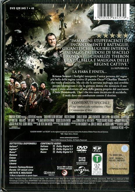 Biancaneve e il cacciatore - DVD - Film di Rupert Sanders Fantastico |  laFeltrinelli