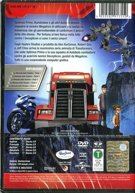 Transformers Prime. Vol. 1 - DVD - 2
