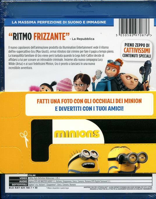 Cattivissimo Me 2 (DVD + Blu-ray) - DVD + Blu-ray - Film di Pierre Coffin ,  Chris Renaud Bambini e ragazzi | laFeltrinelli