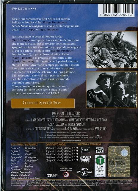 Per chi suona la campana di Sam Wood - DVD - 2