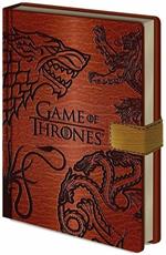 Quaderno A5 Game of Thrones (Trono di Spade) Sigils Premium Notebook