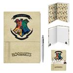 Harry Potter: Pyramid - Intricate Houses Premium Notebook With Pen (Set Quaderno+Penna)