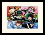 Stampa In Cornice 30X40Cm My Hero Academia. Comic Action