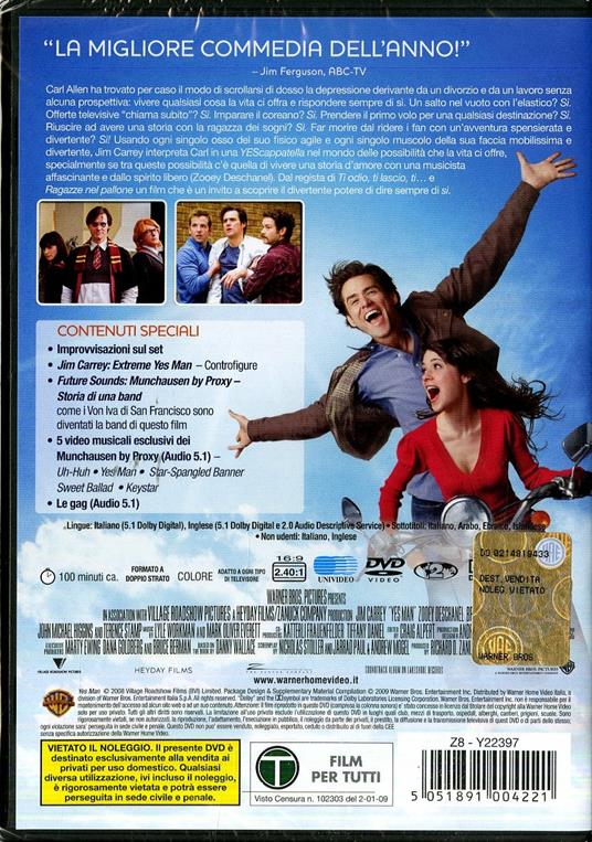 Yes Man - DVD - Film di Peyton Reed Commedia | laFeltrinelli