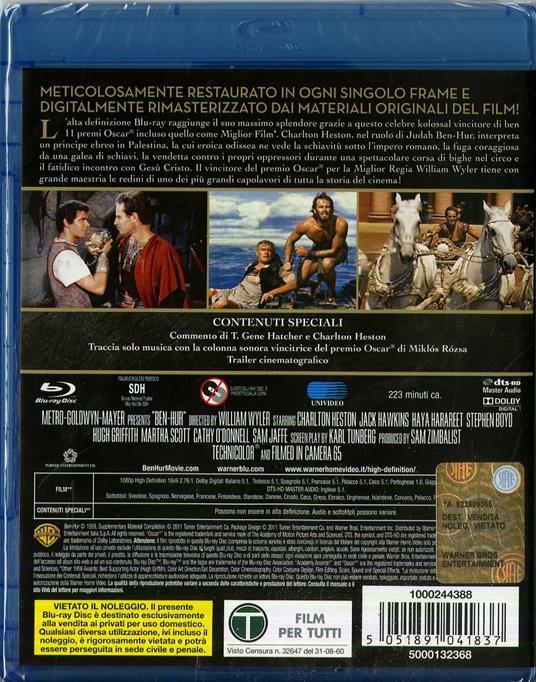 Ben Hur (2 Blu-ray) di William Wyler - Blu-ray - 2