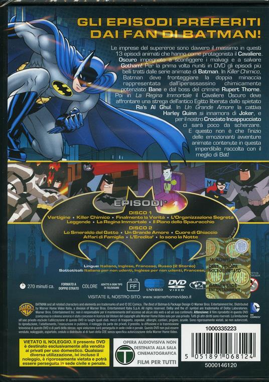 Batman. Il meglio di Batman (2 DVD) - DVD - Film Animazione | laFeltrinelli