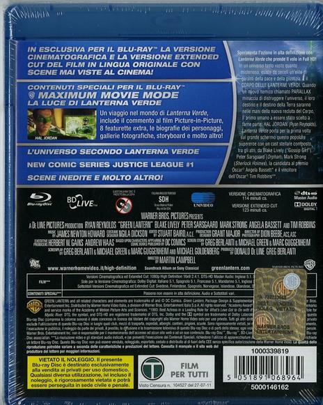 Lanterna Verde di Martin Campbell - Blu-ray - 2