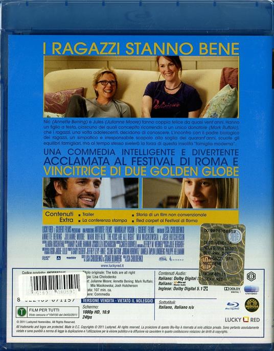 I ragazzi stanno bene di Lisa Cholodenko - Blu-ray - 2