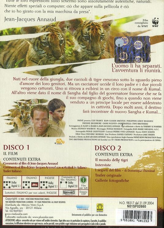 Due fratelli (2 DVD)<span>.</span> Edizione speciale di Jean-Jacques Annaud - DVD - 2