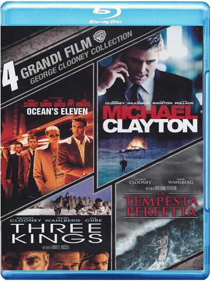 George Clooney Collection (4 Blu-ray) di Tony Gilroy,Wolfgang Petersen,David O. Russell,Steven Soderbergh