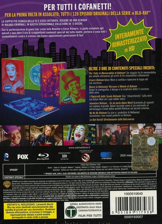 Batman. La serie TV completa (13 Blu-ray) - Blu-ray - Film di Oscar Rudolph  , James B. Clark Avventura | laFeltrinelli