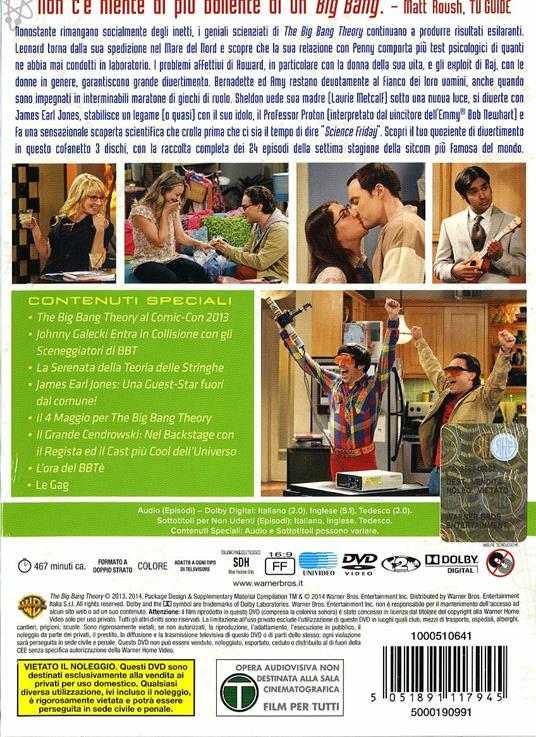 The Big Bang Theory. Stagione 7 (3 DVD) - DVD - Film di Mark Cendrowski ,  Peter Chakos Commedia | laFeltrinelli