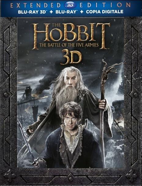 Lo Hobbit. La battaglia delle cinque armate 3D. Extended Edition (3 Blu-ray + 2 Blu-ray 3D) di Peter Jackson