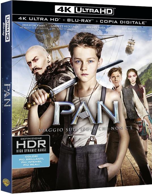 Pan. Viaggio sull'isola che non c'è (Blu-ray + Blu-ray 4K Ultra HD) di Joe Wright