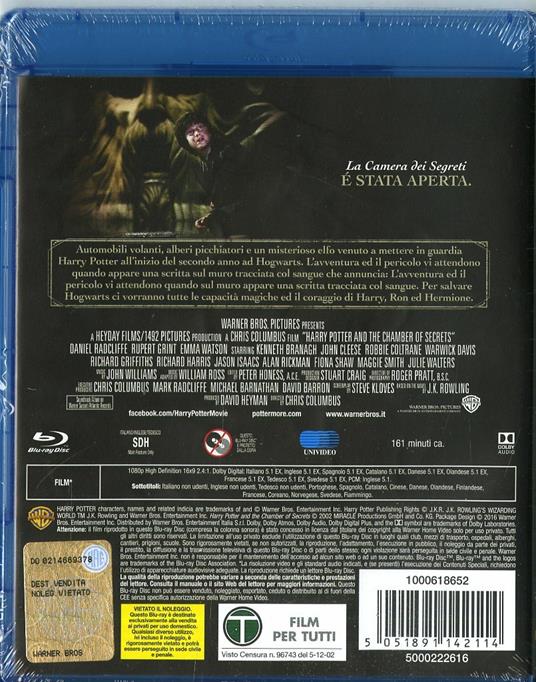 Harry Potter e la camera dei segreti (Edizione Speciale)<span>.</span> Edizione speciale di Chris Columbus - Blu-ray - 3