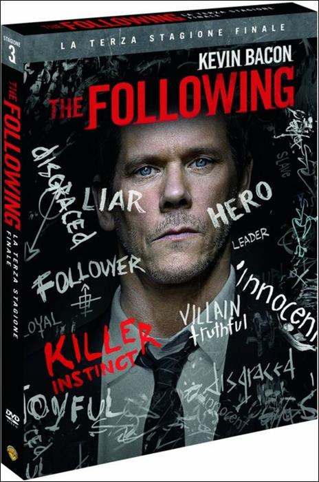 The Following. Stagione 3 (4 DVD) di Marcos Siega,Joshua Butler,Liz Friedlander - DVD