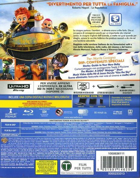 Cicogne in missione (Blu-ray + Blu-ray 4K Ultra HD) di Nicholas Stoller,Doug Sweetland - 2