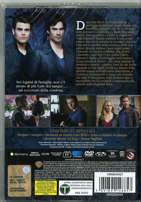 The Vampire Diaries. Stagione 7. Serie TV ita (5 DVD) - DVD - Film di Chris  Grismer , Wendey Stanzler Fantastico | Feltrinelli