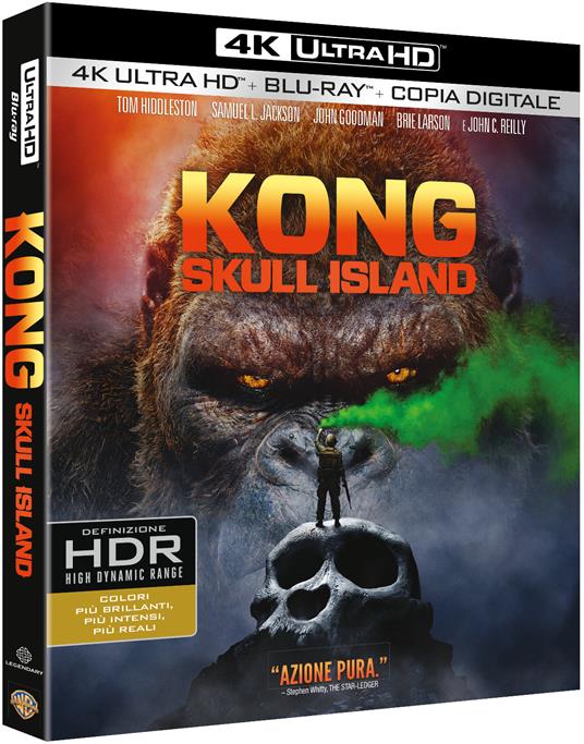 Kong. Skull Island (Blu-ray + Blu-ray 4K Ultra HD) di Jordan Vogt-Roberts - Blu-ray + Blu-ray Ultra HD 4K