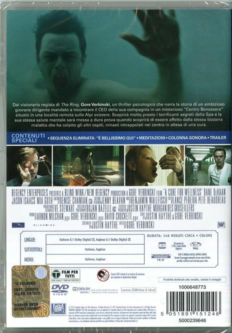 La cura dal benessere (DVD) di Gore Verbinski - DVD - 2