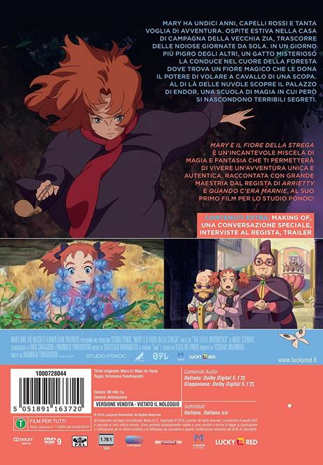 Mary e il fiore della strega di Hiromasa Yonebayashi - DVD - 2