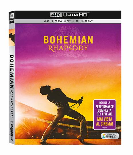 Bohemian Rhapsody (Blu-ray + Blu-ray Ultra HD 4K) di Bryan Singer - Blu-ray + Blu-ray Ultra HD 4K