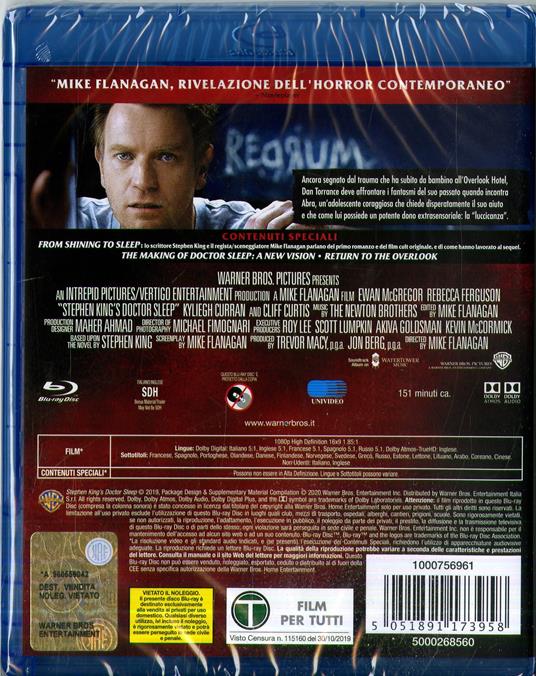 Doctor Sleep (Blu-ray) di Mike Flanagan - Blu-ray - 2
