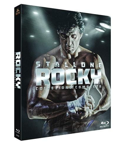 Rocky Saga (6 Blu-ray) di Sylvester Stallone,Talia Shire,Burt Young,Mike Tyson,Antonio Tarver,Geraldine Hughes,Milo Ventimiglia,Carl Weathers,Brigitte Nielsen,Tony Burton,Michael Pataki,Dolph Lundgren,Stu Nahan,R.J. Adams,Al Bandiero