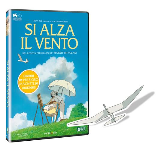 Si alza il vento. Con magnete (DVD) - DVD - Film di Hayao Miyazaki  Animazione