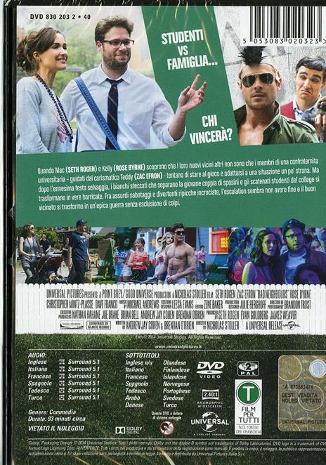 Cattivi vicini di Nicholas Stoller - DVD - 2