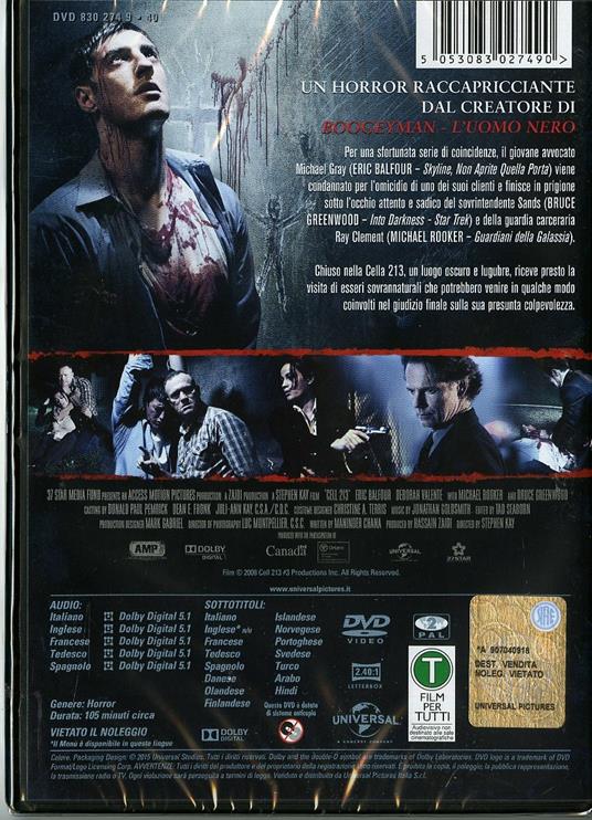 Cell 213. La dannazione di Stephen Kaye - DVD - 2