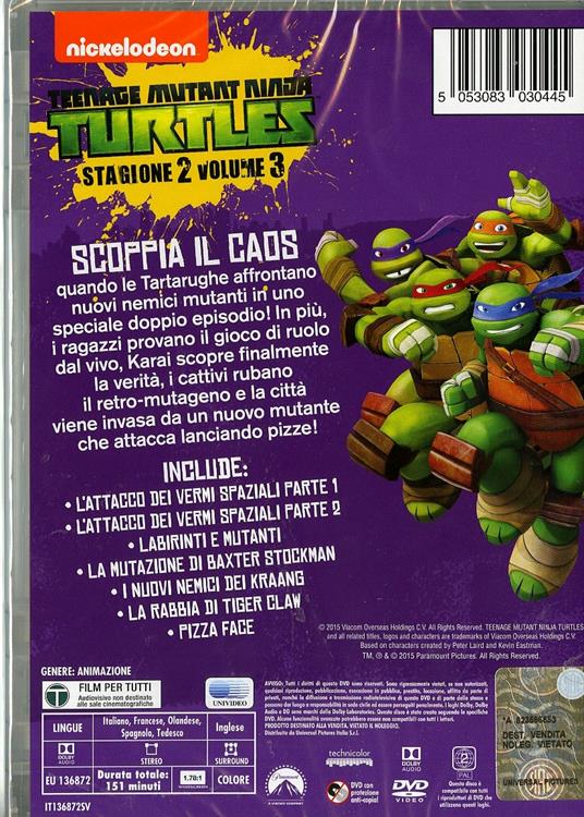 Teenage Mutant Ninja Turtles. Stagione 2. Vol. 3. Renegade Rampage! - DVD - 2