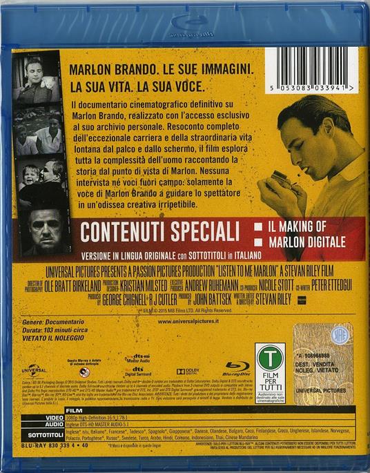 Listen to Me Marlon. Ascoltami Marlon di Stevan Riley - Blu-ray - 6