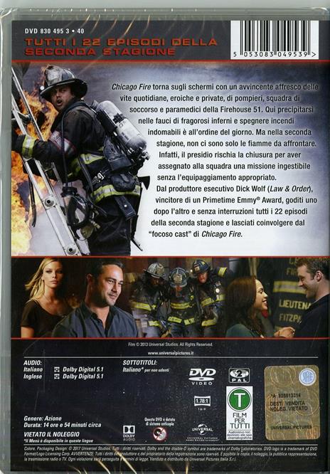 Chicago Fire. Stagione 2 (6 DVD) - DVD - Film di Joe Chappelle , Jean de  Segonzac Drammatico | Feltrinelli