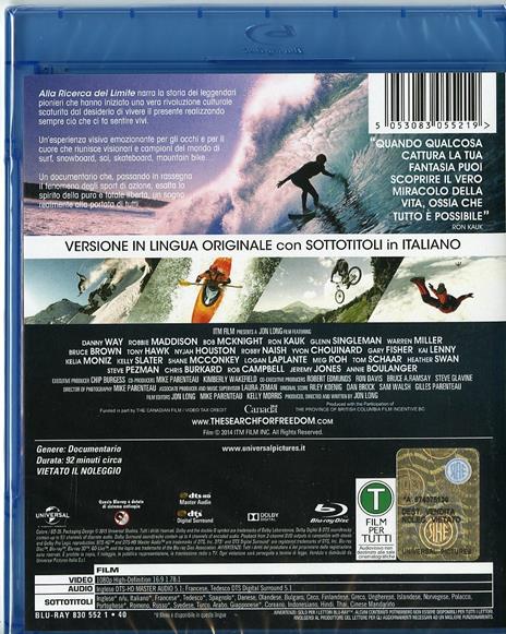 Alla ricerca del limite di Jon Long - Blu-ray - 2