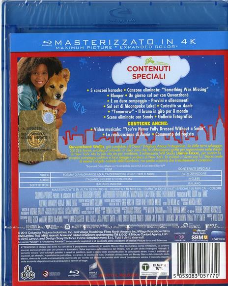 Annie. La felicità è contagiosa di Will Gluck - Blu-ray - 2