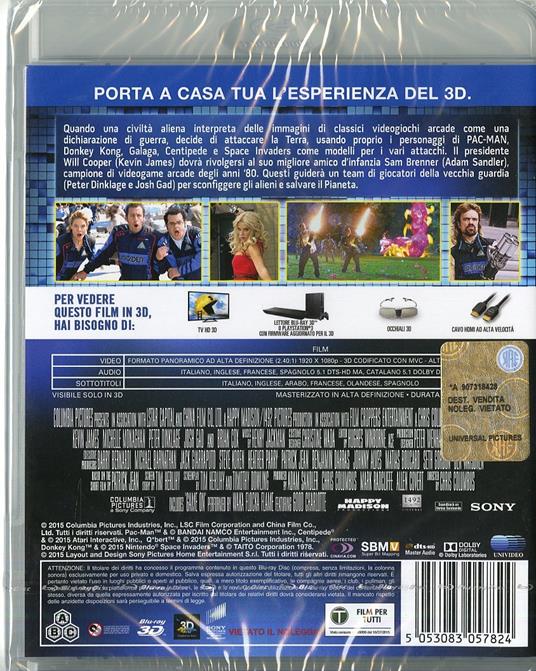 Pixels 3D di Chris Columbus - Blu-ray - 2