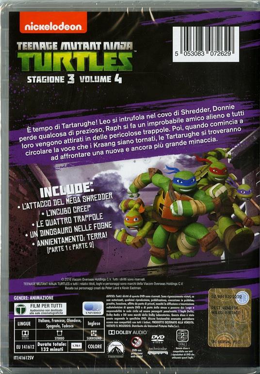 Teenage Mutant Ninja Turtles. Stagione 3. Vol. 4. Vendetta! - DVD - Film  Animazione