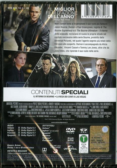 Jason Bourne (DVD) di Paul Greengrass - DVD - 2