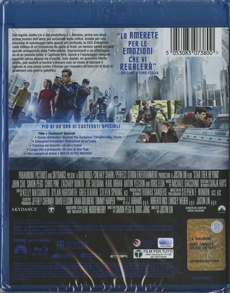 Star Trek Beyond film (Blu-ray) di Justin Lin - Blu-ray - 8