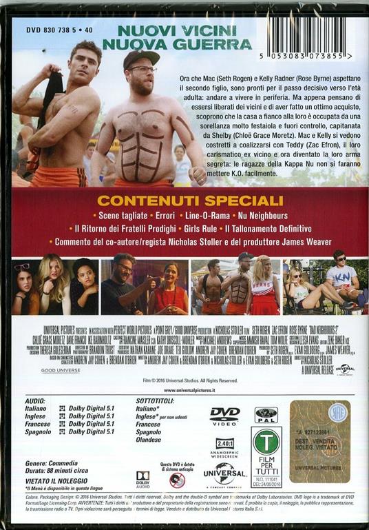 Cattivi vicini 2 di Nicholas Stoller - DVD - 2