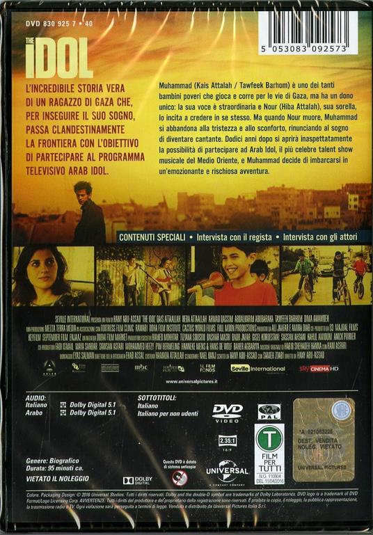 The Idol di Hany Abu-Assad - DVD - 2