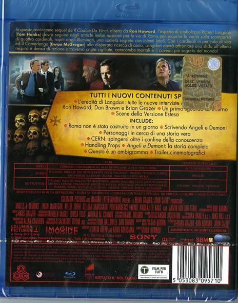 Angeli e demoni di Ron Howard - Blu-ray - 2