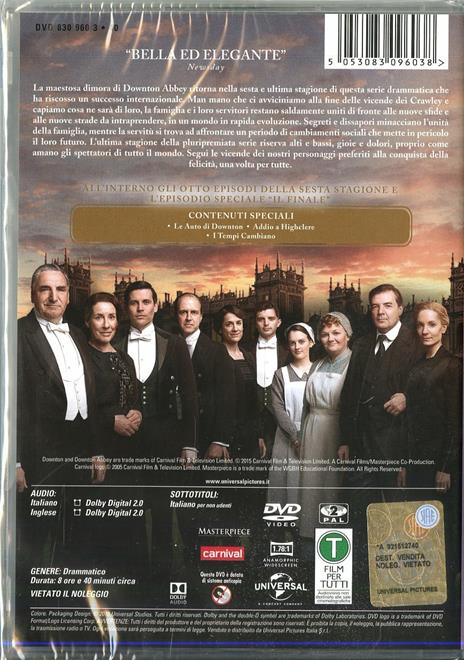 Downton Abbey. Stagione 6 (4 DVD) di Ashley Pearce,Andy Goddard,Brian Kelly - DVD - 2