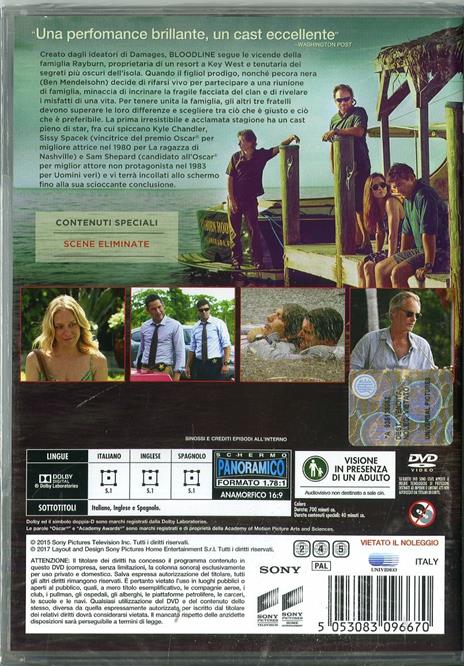 Bloodline. Stagione 1. Serie TV ita (5 DVD) di Ed Bianchi,Michael Morris,Jean de Segonzac - DVD - 2