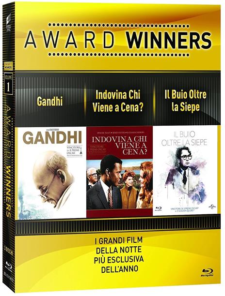 Gandhi. Indovina chi viene a cena. Il buio oltre la siepe. Oscar... (3 Blu-ray) di Richard Attenborough,Stanley Kramer,Robert Mulligan