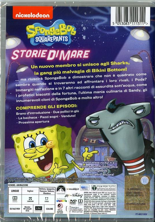 SpongeBob SquarePants. Storie di mare (DVD) - DVD - Film Animazione |  laFeltrinelli