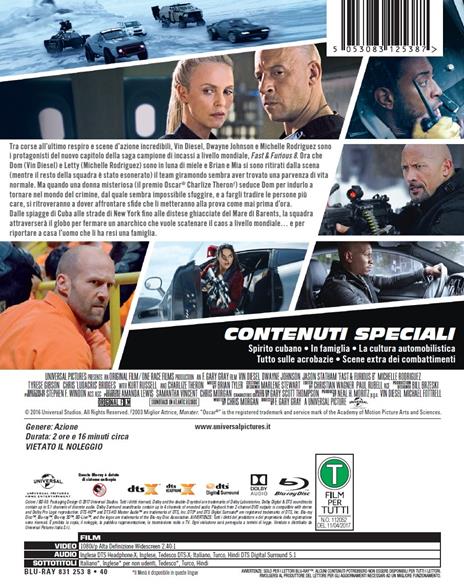 Fast & Furious 8. Con Steelbook di F. Gary Gray - Blu-ray - 2